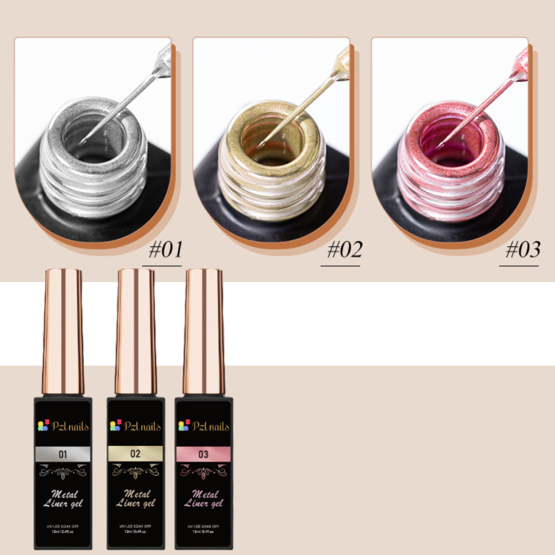 Metal Liner Gel Pzl Nails