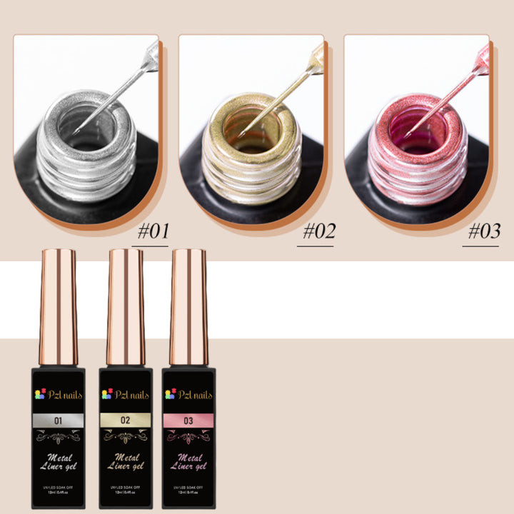Metal Liner Gel Pzl Nails