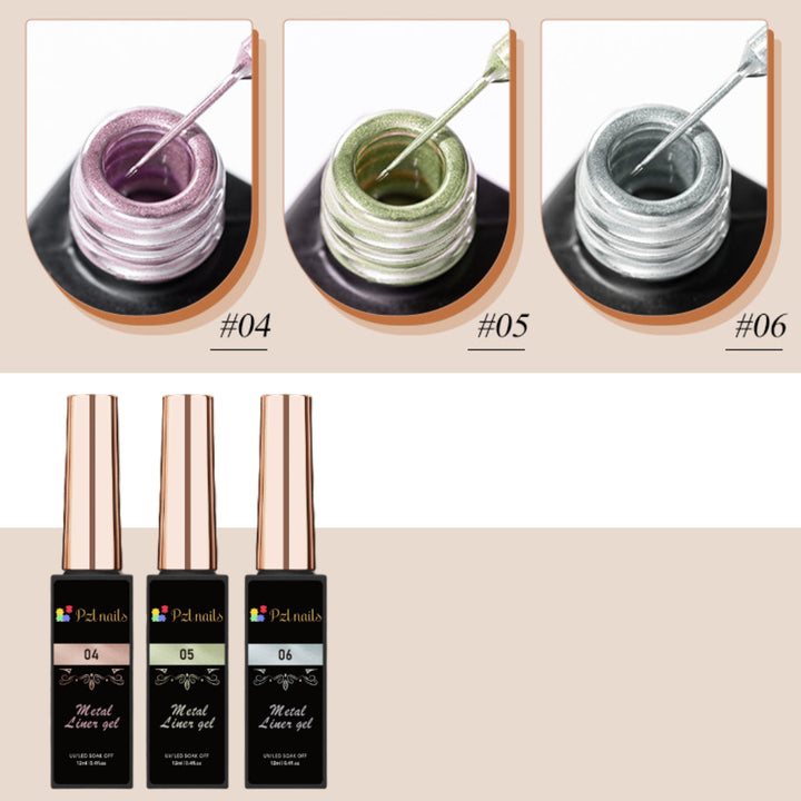 Metal Liner Gel Pzl Nails