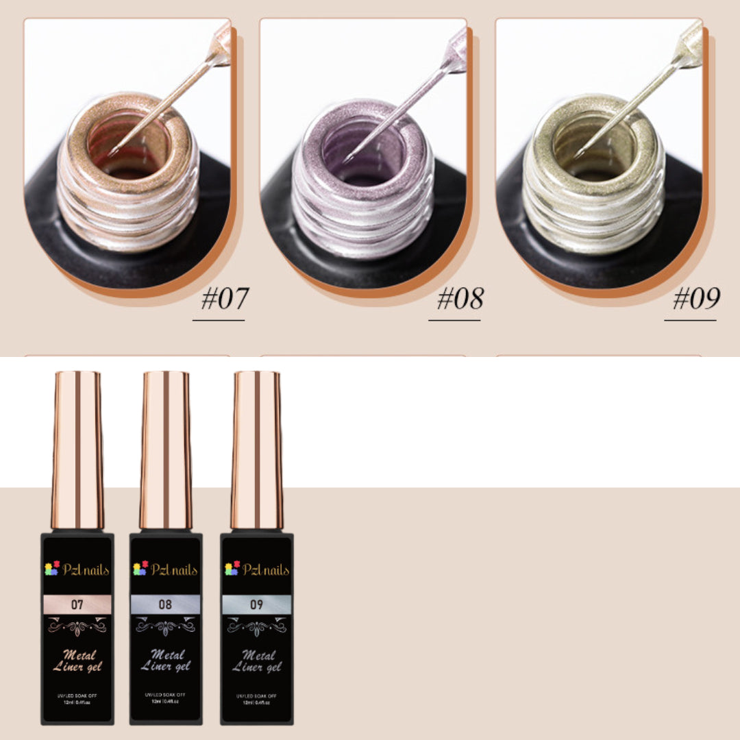 Metal Liner Gel Pzl Nails