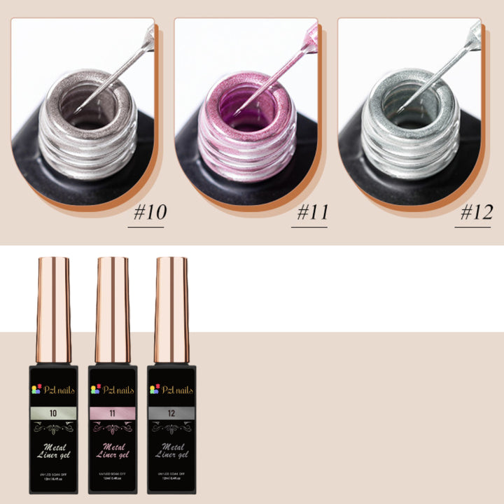 Metal Liner Gel Pzl Nails