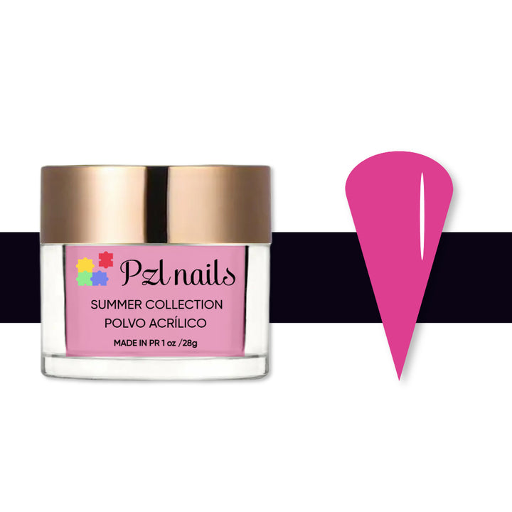 Summer Acrylic Powder Pzl Nails