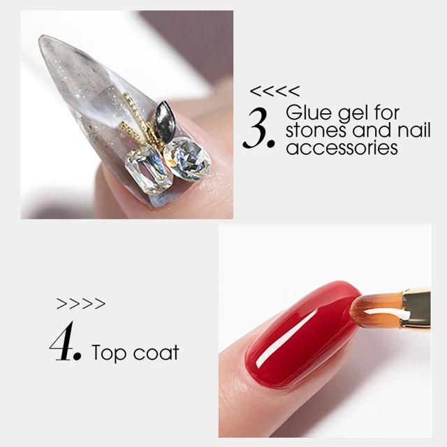 4 in 1 Hard Strong Top Coat Gel Pzl Nails
