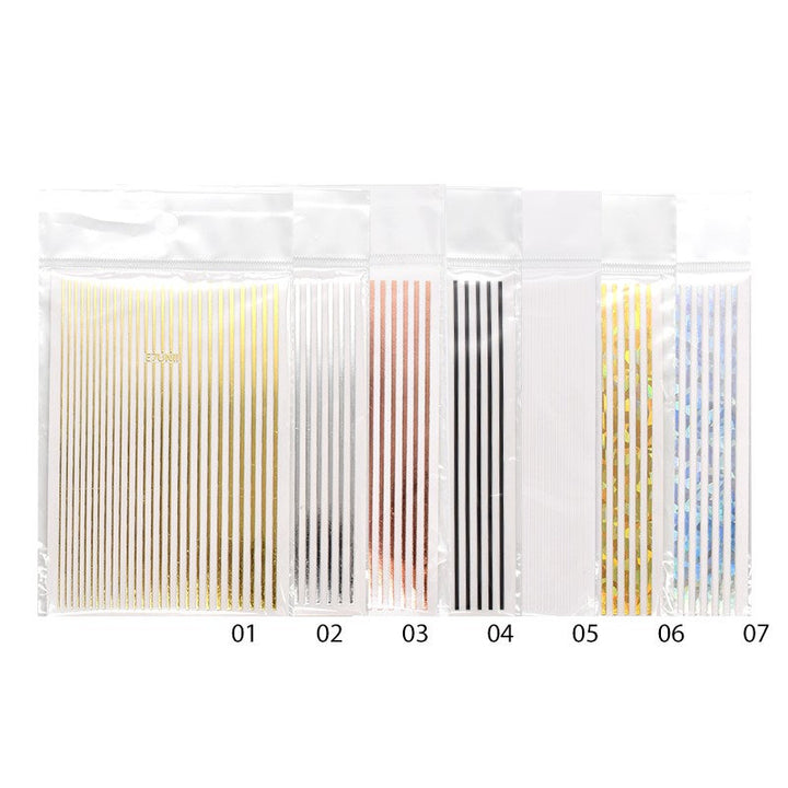 Nail Stickers Bar Line Pzl Nails