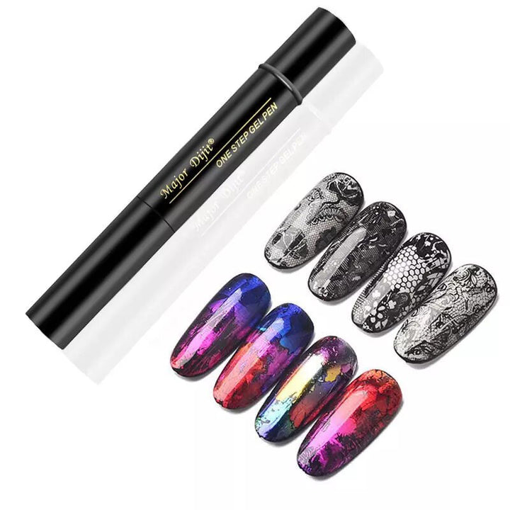 Gel Pen Transfer Foil Glue Pzl Nails