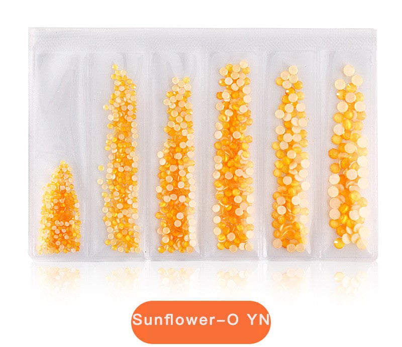 Luminous Rhinestone Pzl Nails