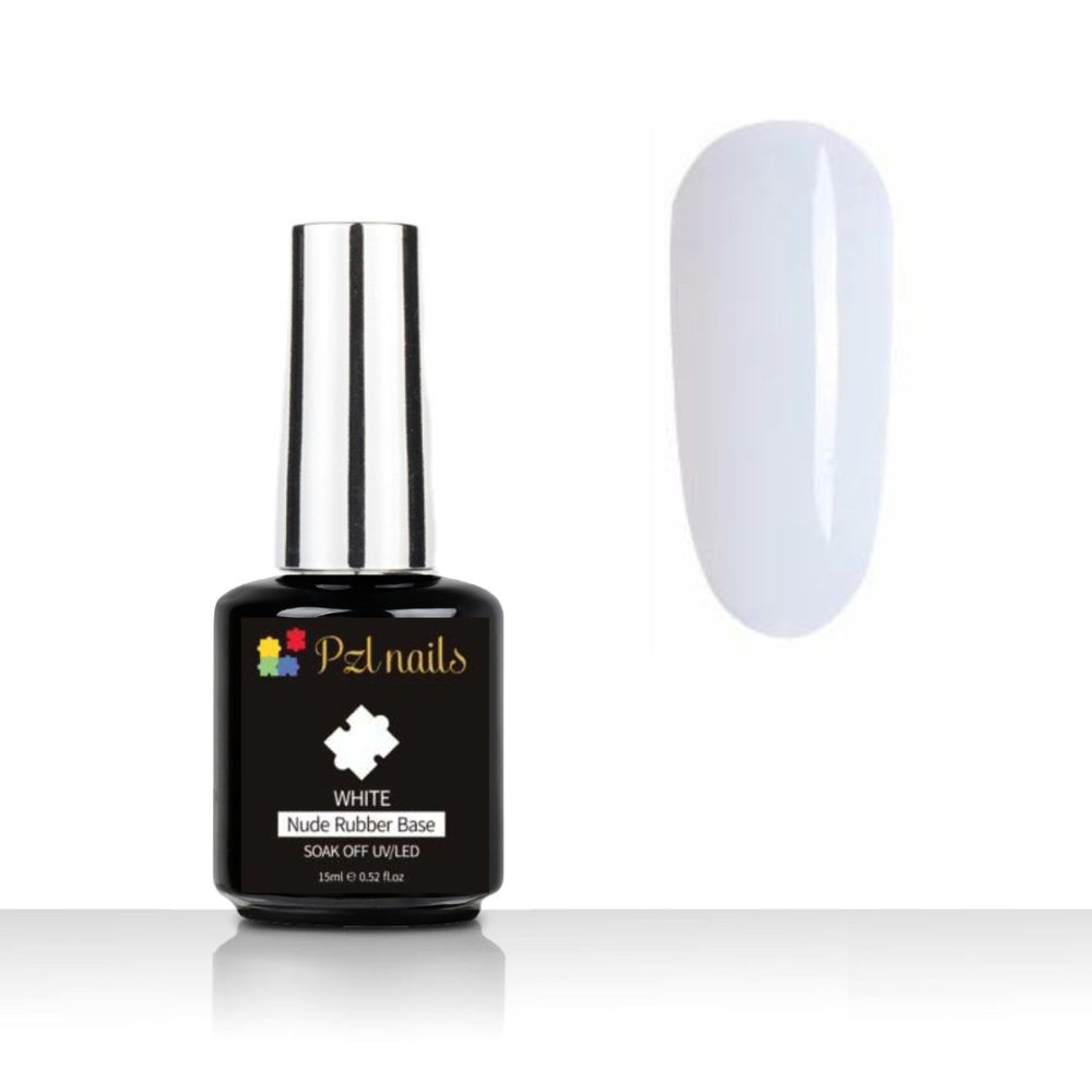 White Rubber Base Pzl Nails