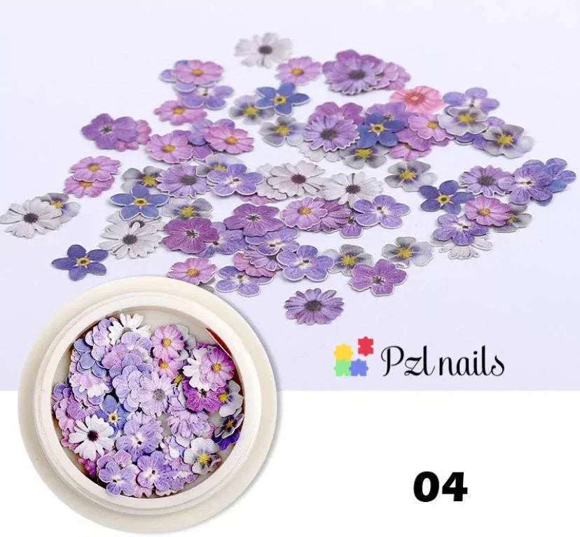 Blooming Flowers 3D Nail Art - Pzl Nails