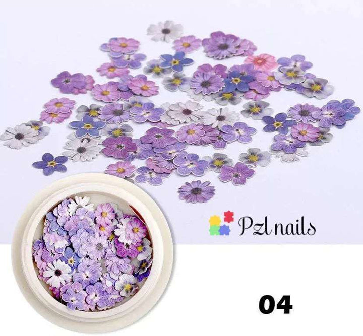 Blooming Flowers 3D Nail Art - Pzl Nails