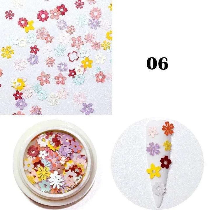 3D Chrysanthemum flamingo shape - Pzl Nails