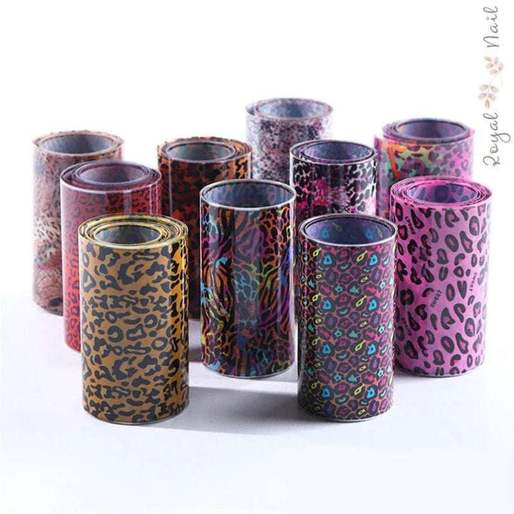 Leopard Transfer Nail Art Foil - Pzl Nails