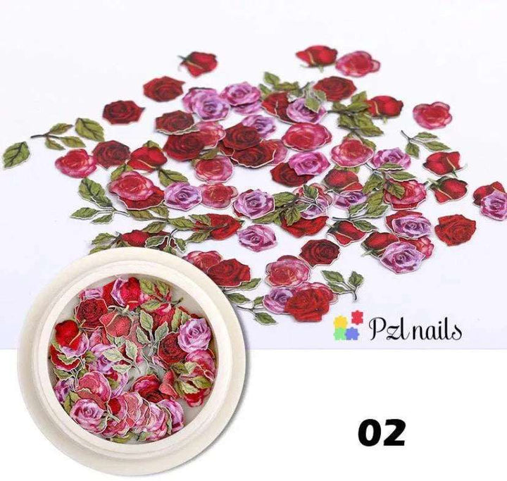 Blooming Flowers 3D Nail Art - Pzl Nails