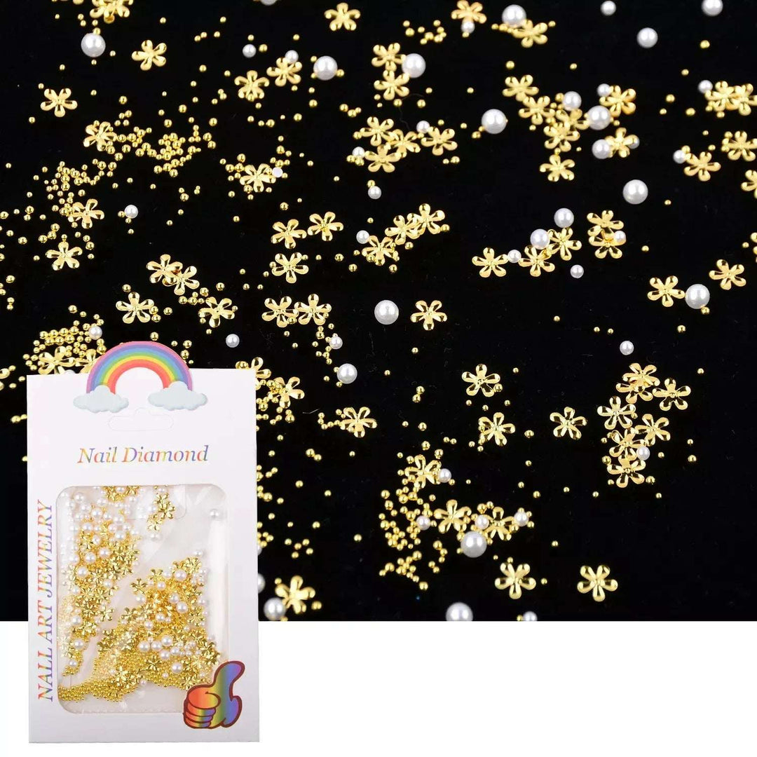 3D Pearl flowers - Pzl Nails