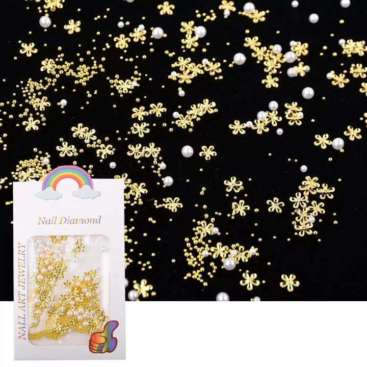 3D Pearl flowers - Pzl Nails