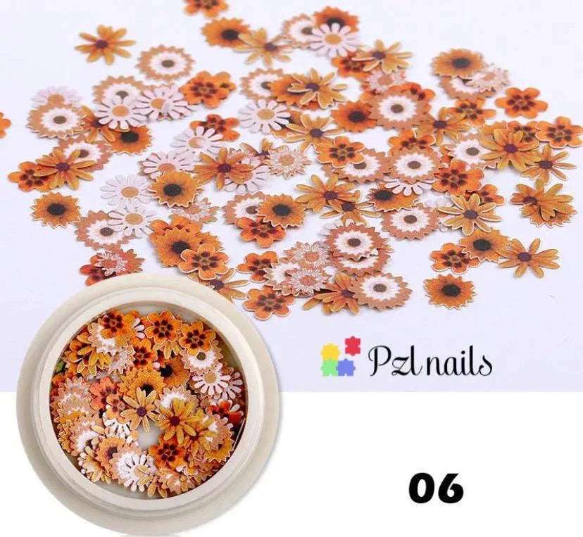 Blooming Flowers 3D Nail Art - Pzl Nails