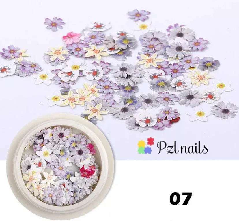 Blooming Flowers 3D Nail Art - Pzl Nails
