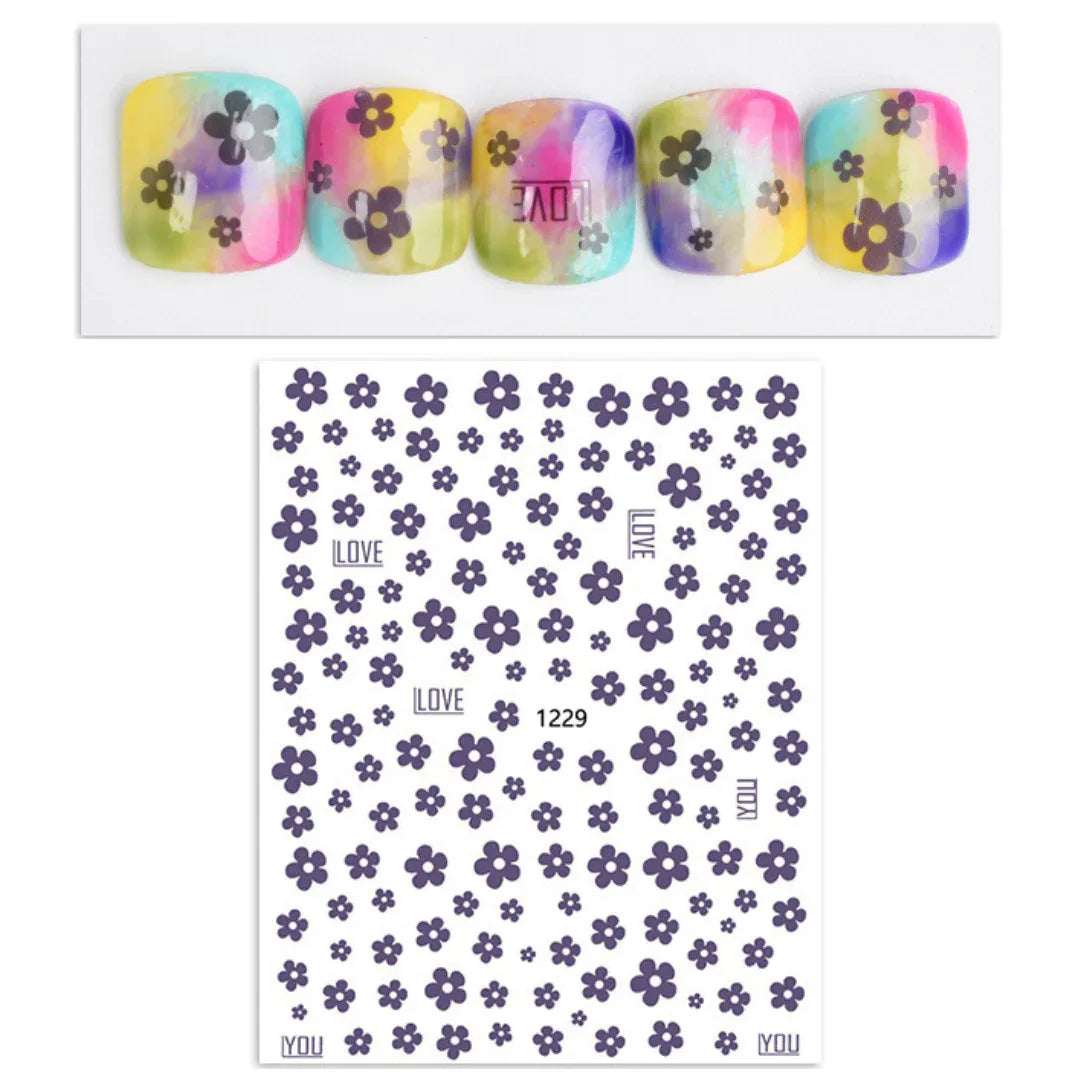 Flower Stickers - Pzl Nails