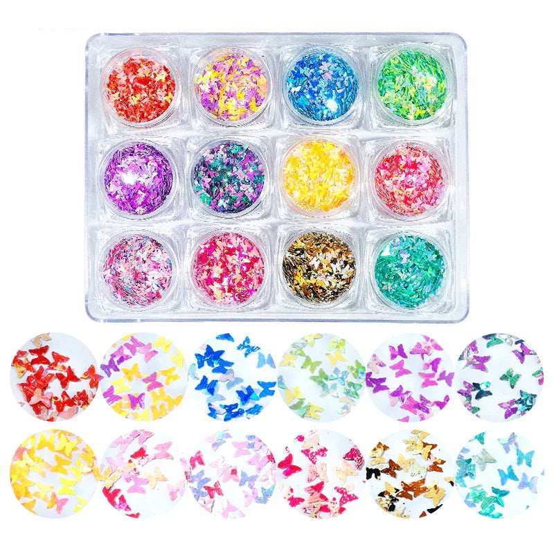 Butterfly Sequins Mix - Pzl Nails