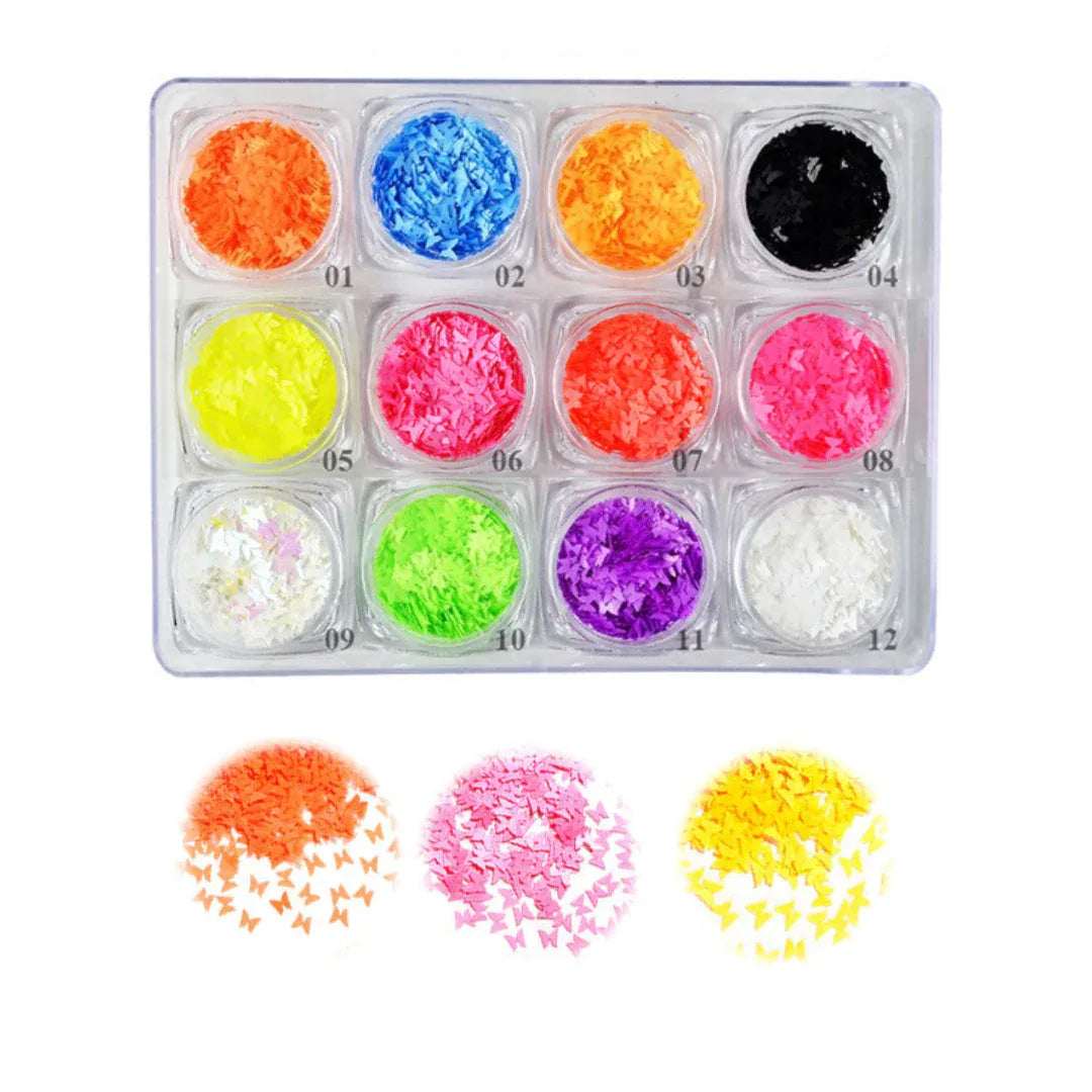 Butterfly Sequins MIx - Pzl Nails