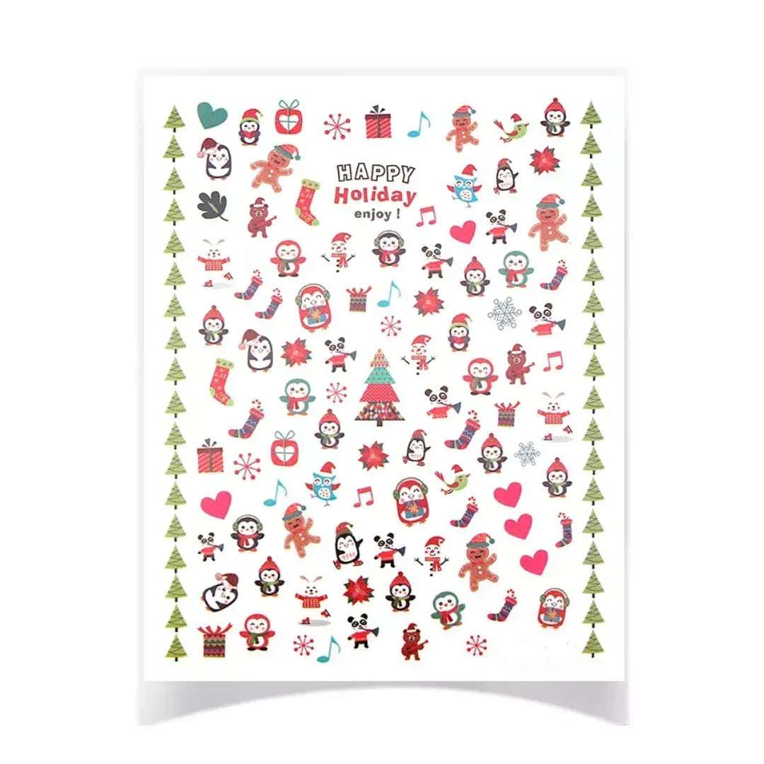 Christmas Sticker - Pzl Nails