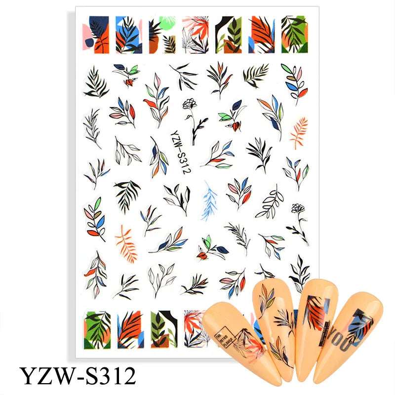 Summer Flower Sticker - Pzl Nails