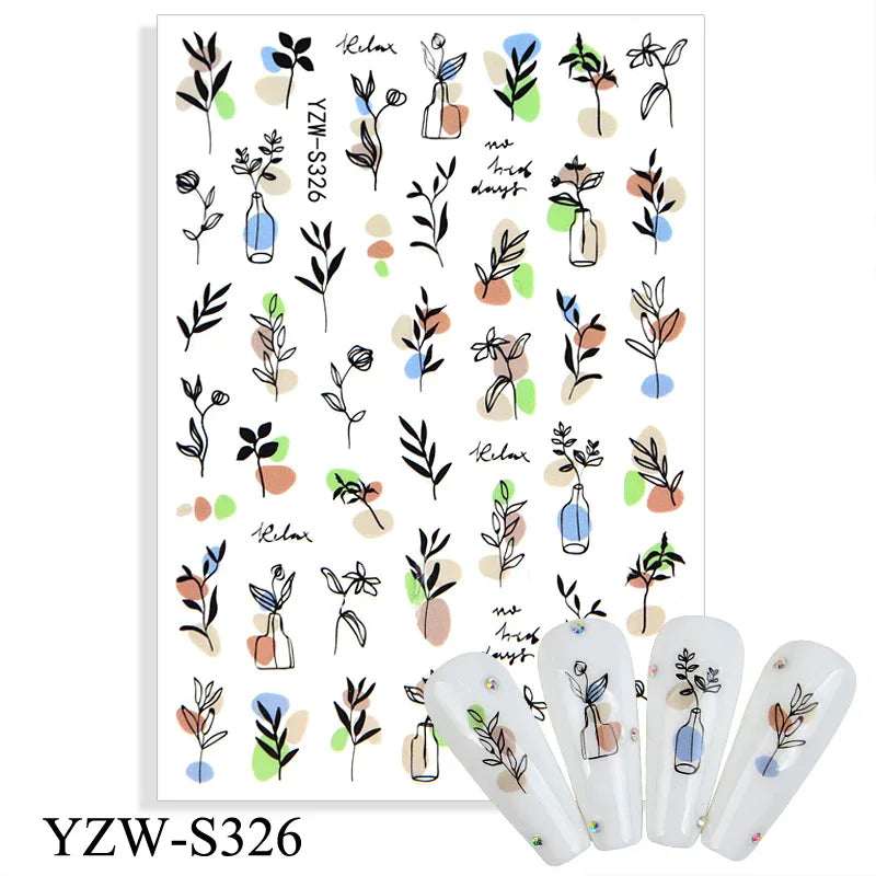 Summer Flower Sticker - Pzl Nails