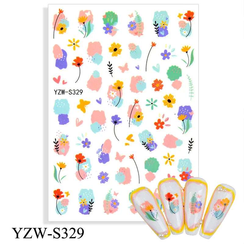 Summer Flower Sticker - Pzl Nails