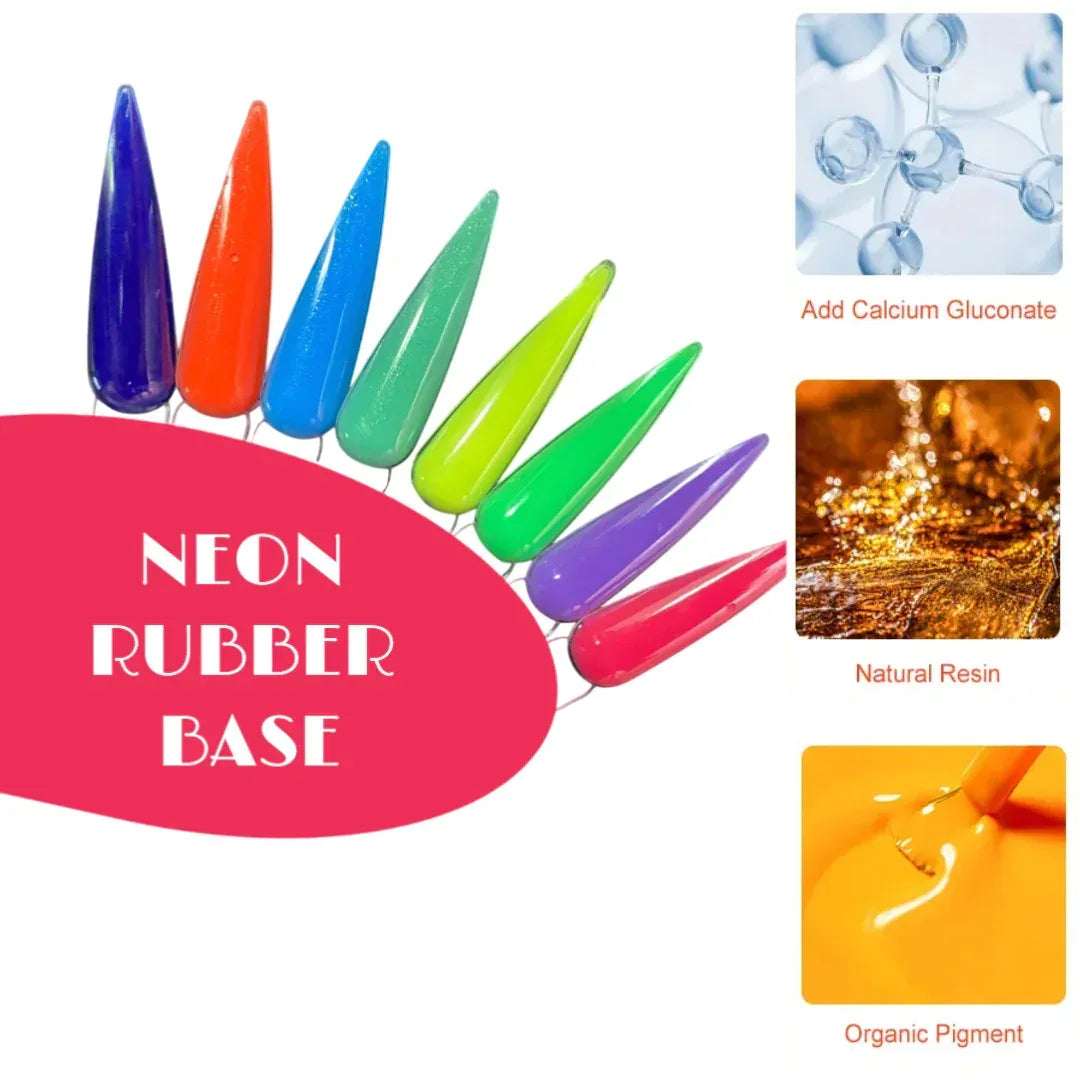 Neon Yellow Rubber Base - Pzl Nails
