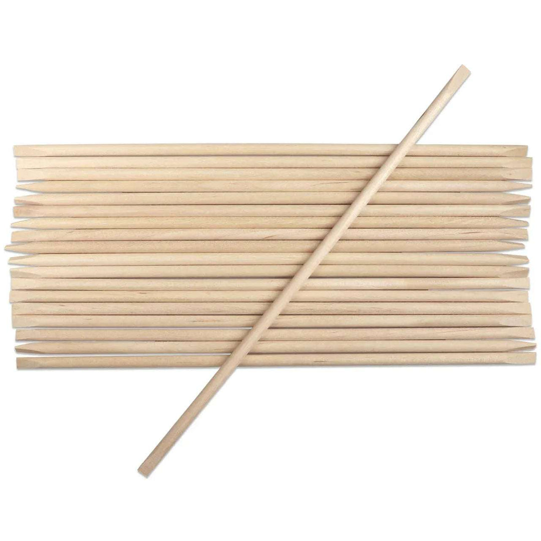 Orange Wood Nail Sticks Double Sided - Pzl Nails