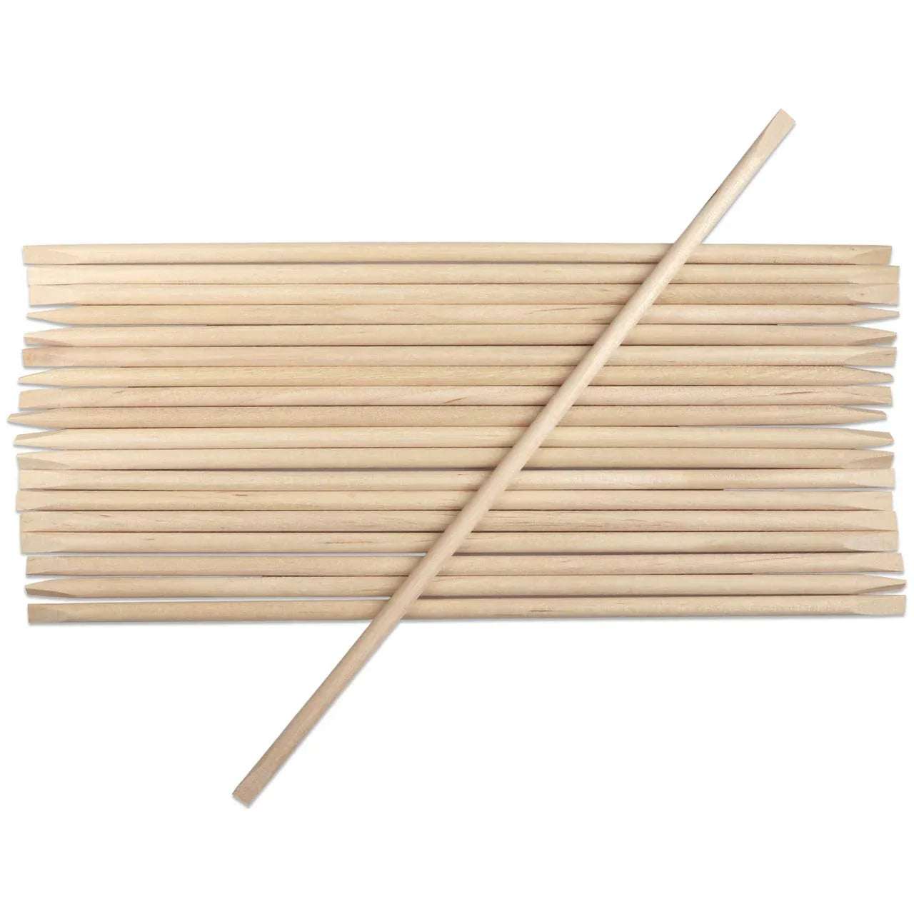 Orange Wood Nail Sticks Double Sided - Pzl Nails