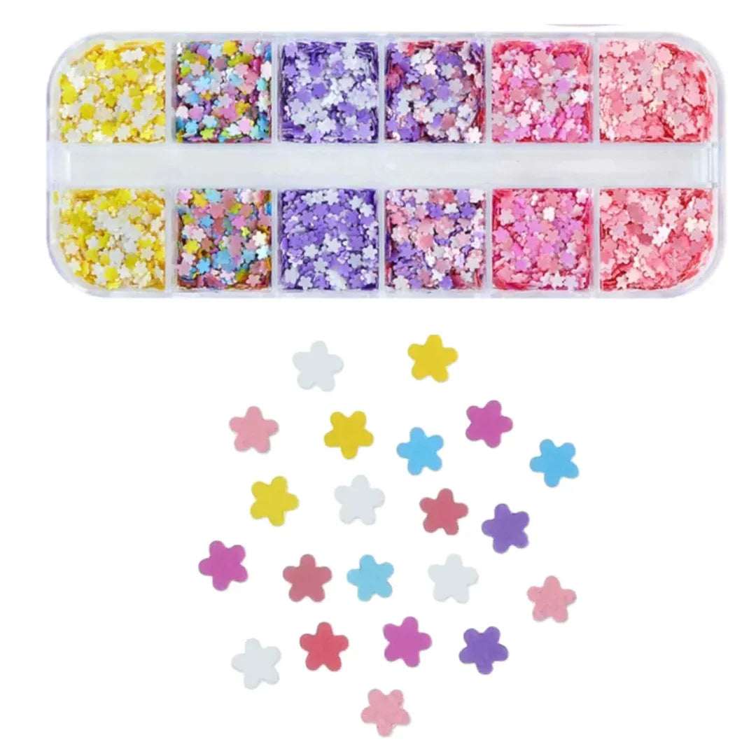 MIxed Color Star Shape - Pzl Nails