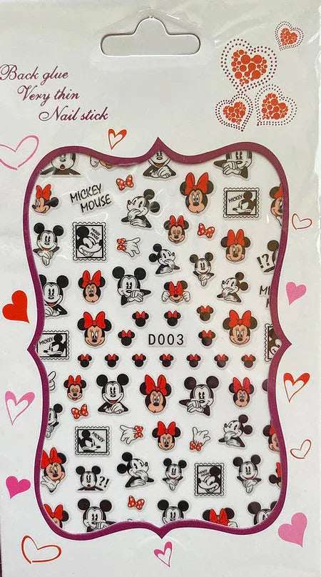 Mickey Mouse Nail Sticker - Pzl Nails