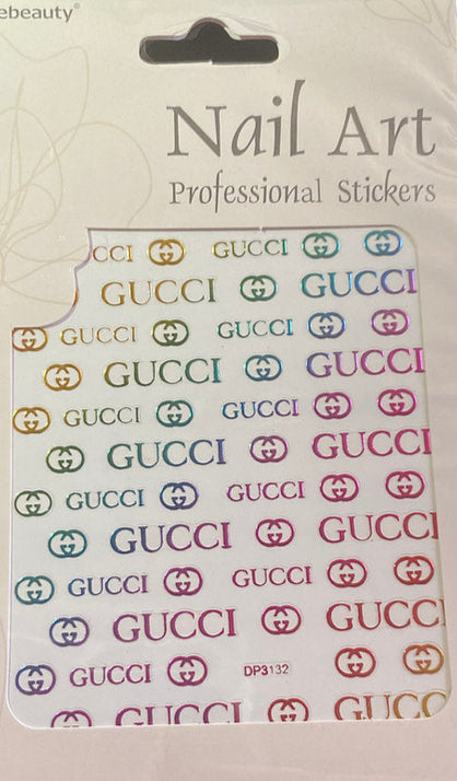 Brand Logo Nail Sticker
