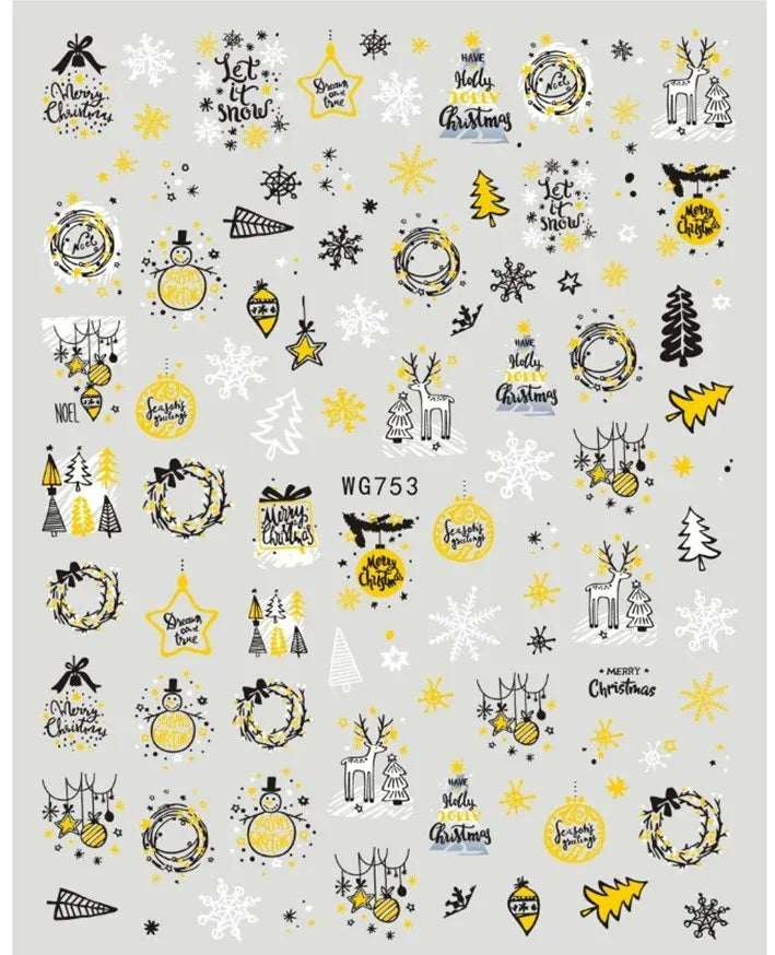 Christmas Nail Sticker - Pzl Nails