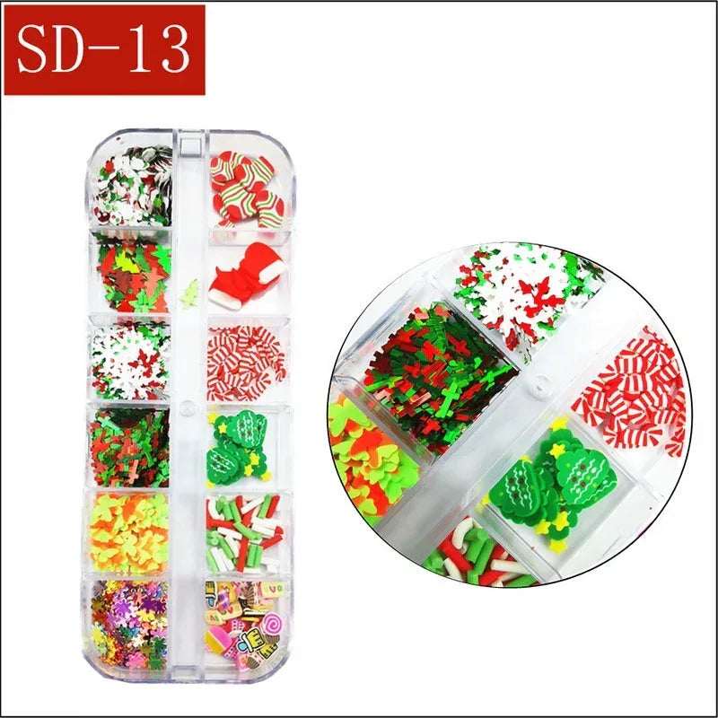 Christmas Sequins - Pzl Nails