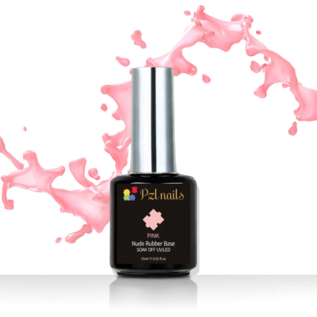 Pink Rubber Base Pzl Nails