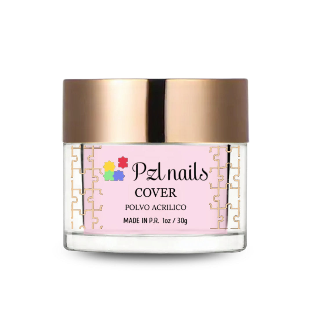 Cover Pink Acrylic Powder Pzl Nails