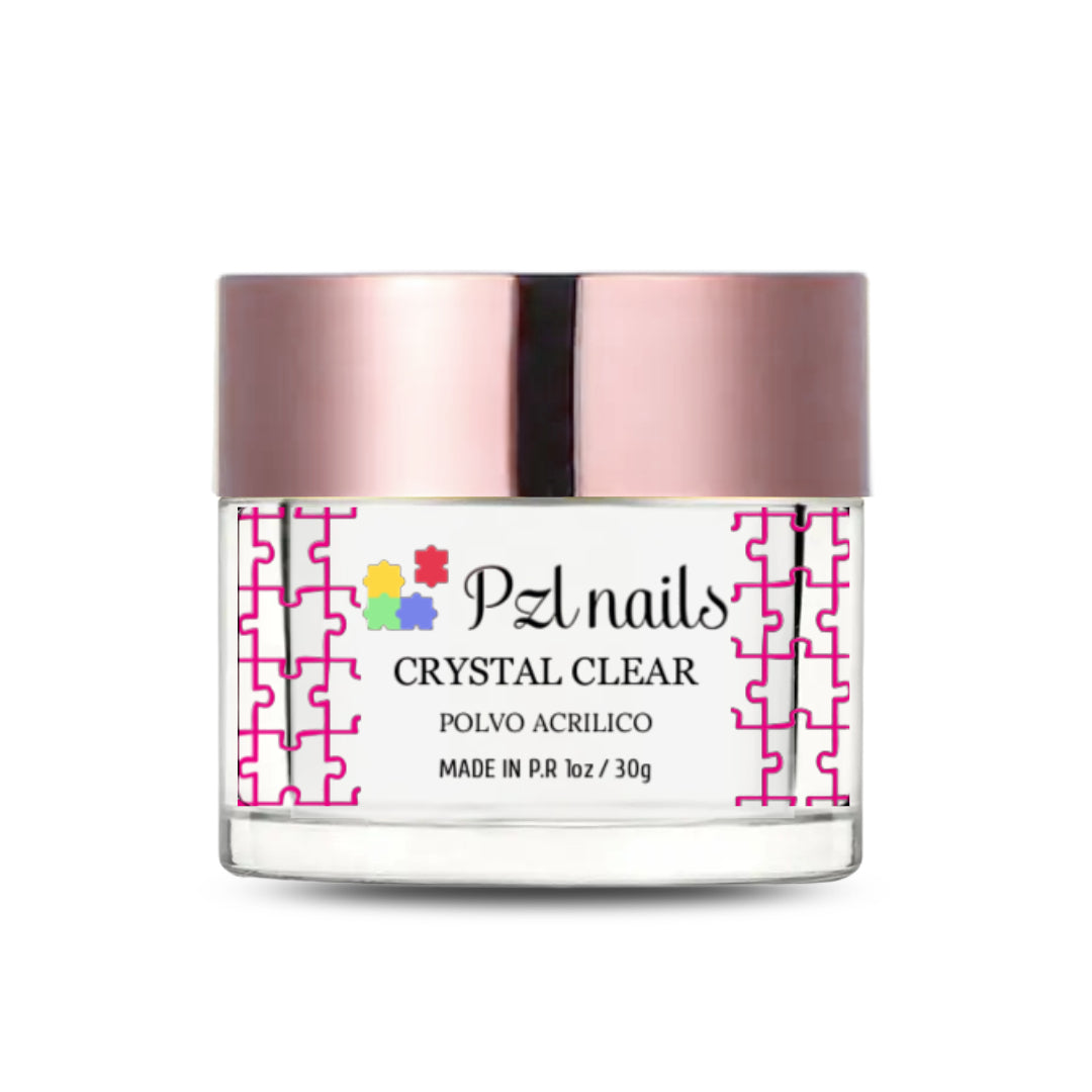 Acrylic Powder Crystal Clear Pzl Nails