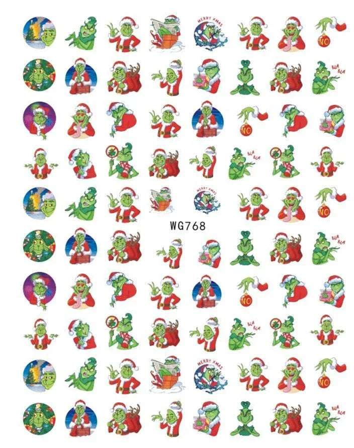 The Grinch Nail Sticker - Pzl Nails