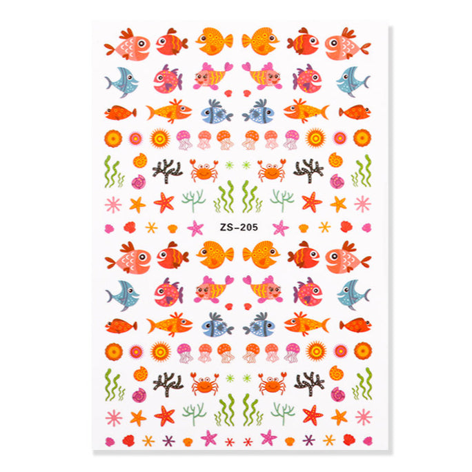 Ocean Cartoon Nail Sticker