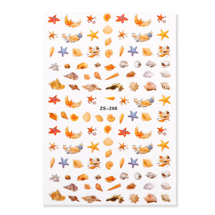 Ocean Cartoon Nail Sticker