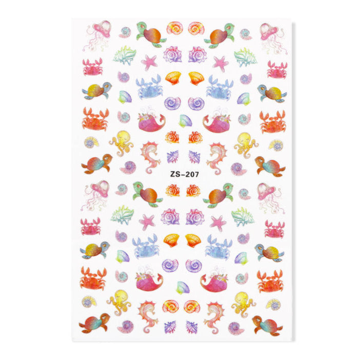 Ocean Cartoon Nail Sticker