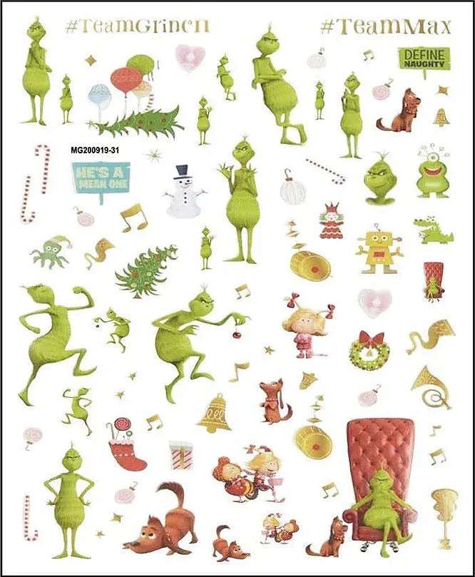 Grinch Sticker - Pzl Nails