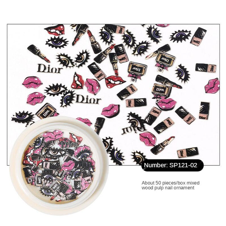 Sequins Decals Cartoon 3D Mixed Pzl Nails