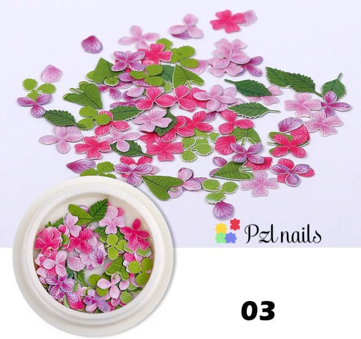 Blooming Flowers 3D Nail Art Pzl Nails