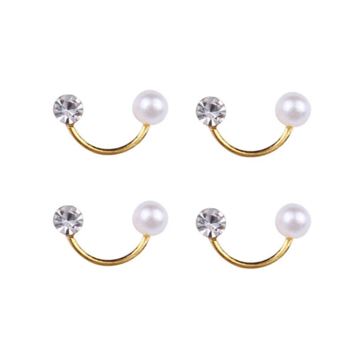 Pearl Smiling Face Shape 4pcs Pzl Nails