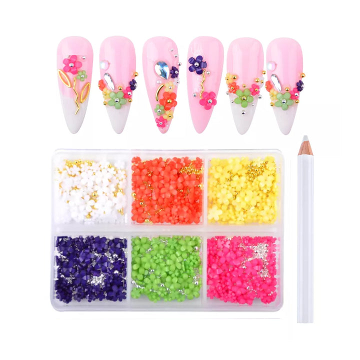 3D Resin Flowers Pzl Nails