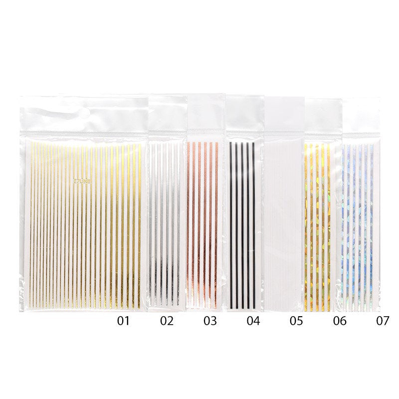 Nail Stickers Bar Line Pzl Nails