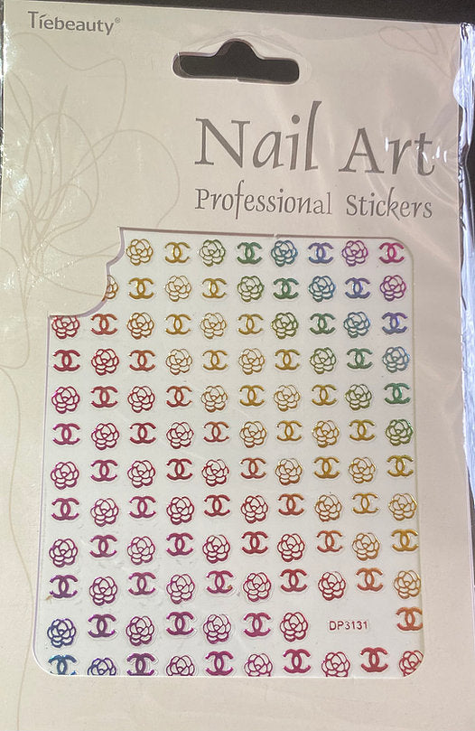 3D Rainbow Brand Stickers Pzl Nails