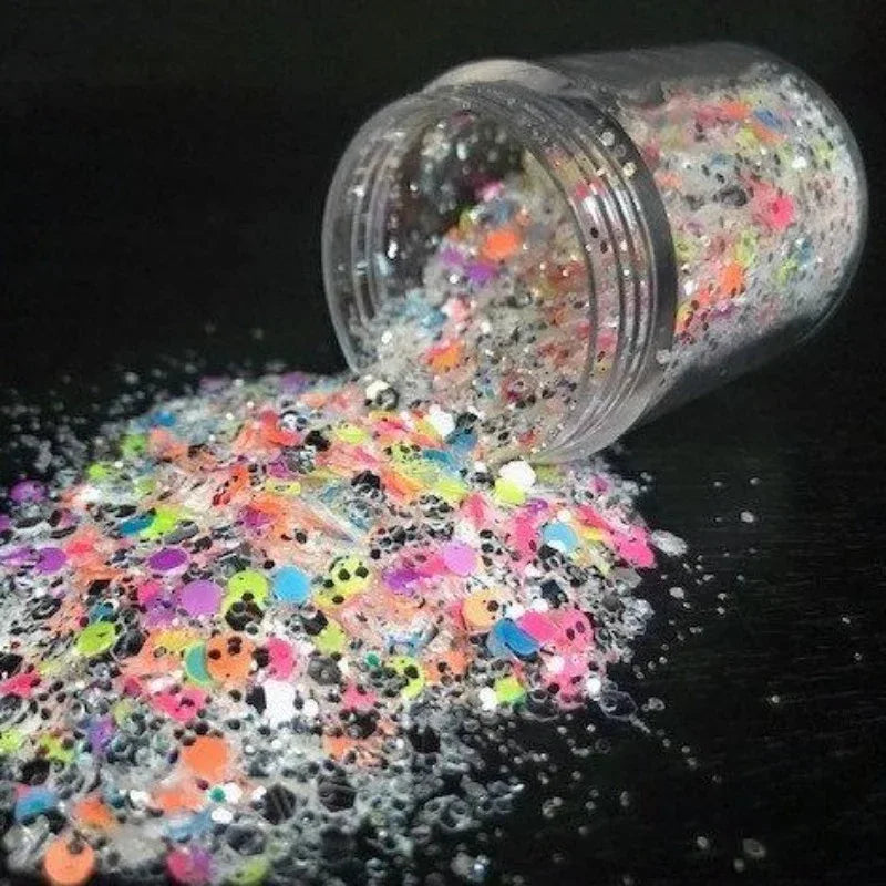 Neon Party Mixed Glitter 5g - Pzl Nails